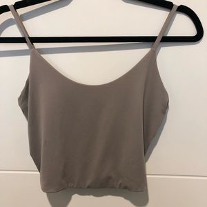 Light gray crop top